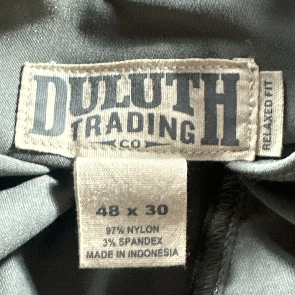 Duluth Trading Pants Mens 48x30 Flex Dry On The Fly Relaxed Fit Cargo Gray NWT